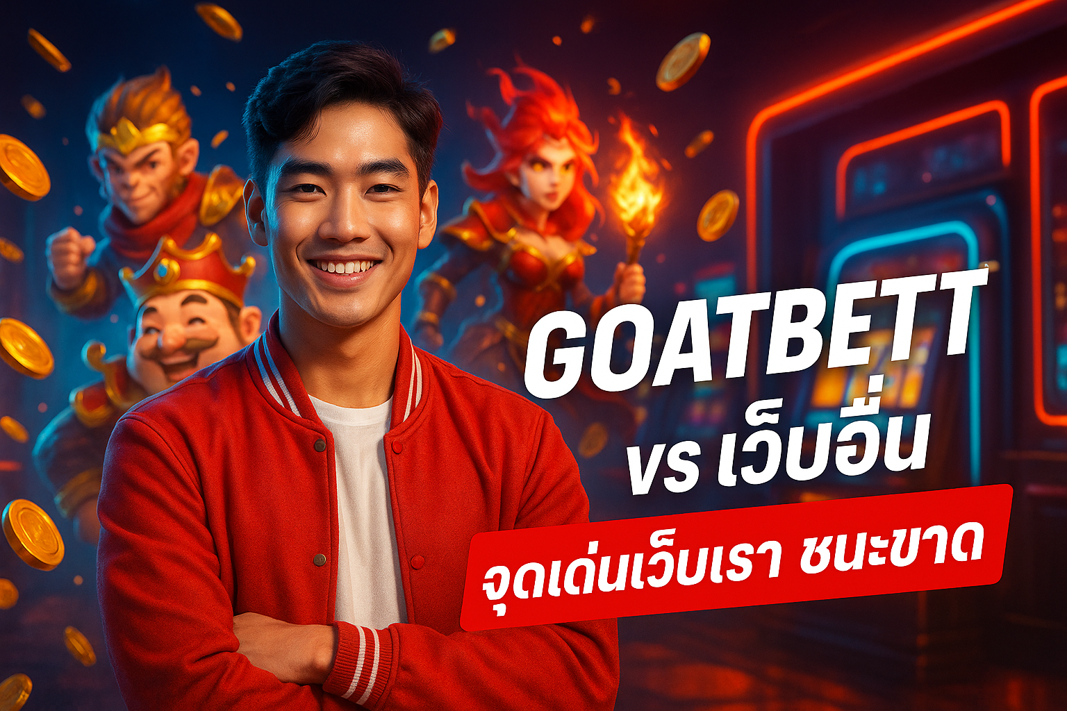 GOATBETT vs เว็บอื่น จุดเด่นเว็บเรา ชนะขาด