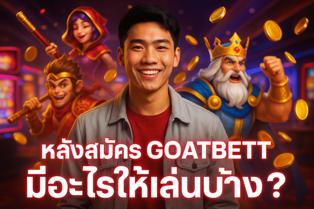 หลังสมัคร GOATBETT มีอะไรให้เล่นบ้าง?
